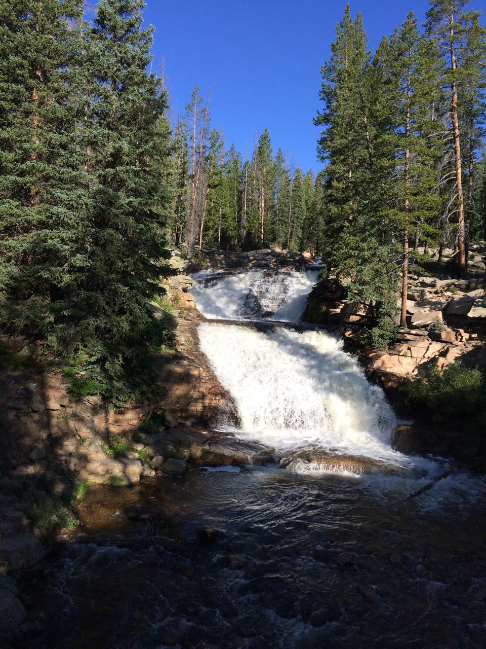 Provo River Waterfall--on my way back to Missoula in the Uinta Mountains of Utah