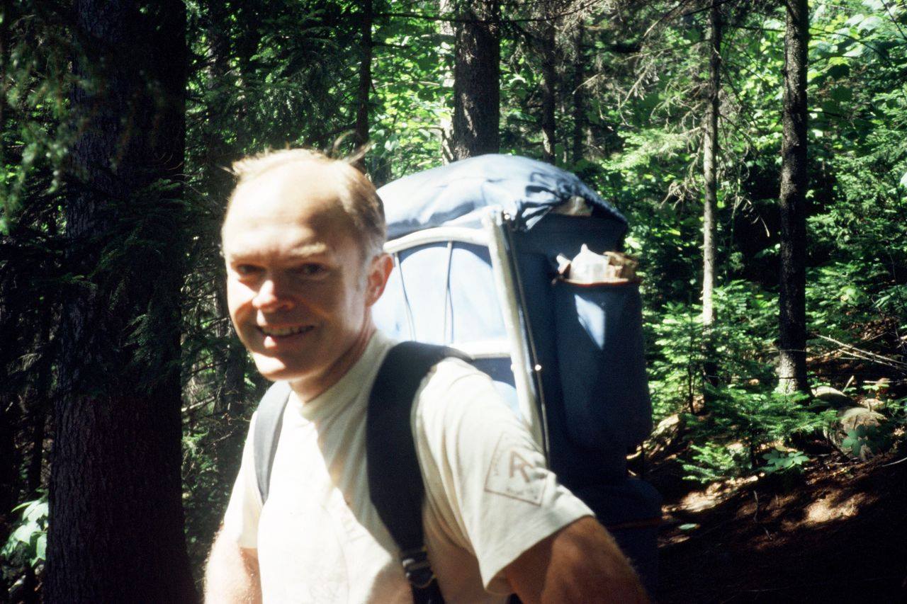 My Dad, Dave Richie, hiking the Appalachian Trail
