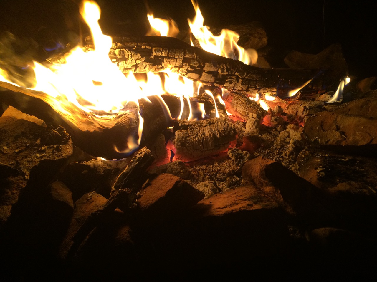 campfire Sept 19 campsite