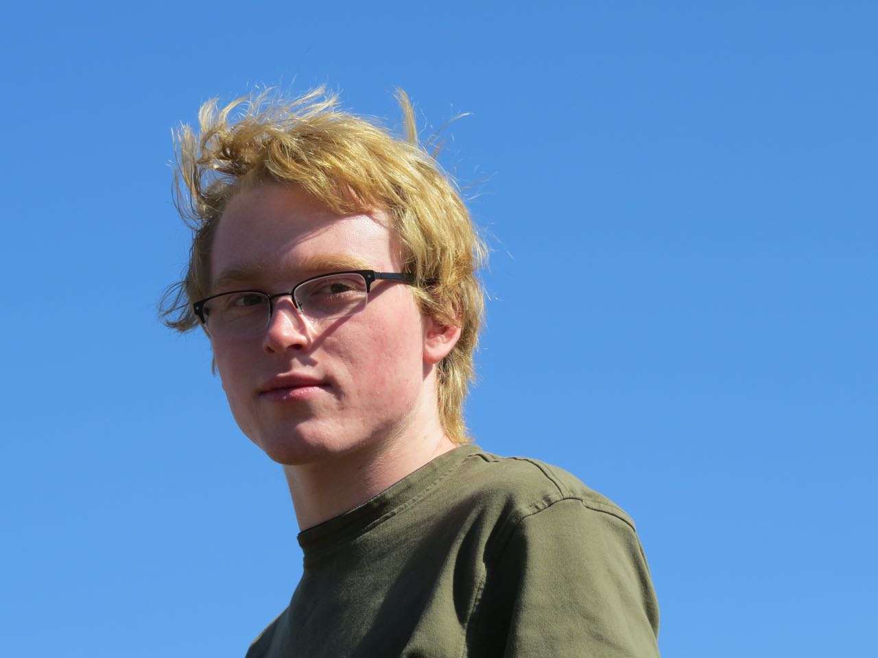 My son Ian, 18, a freshman at University of New Mexico