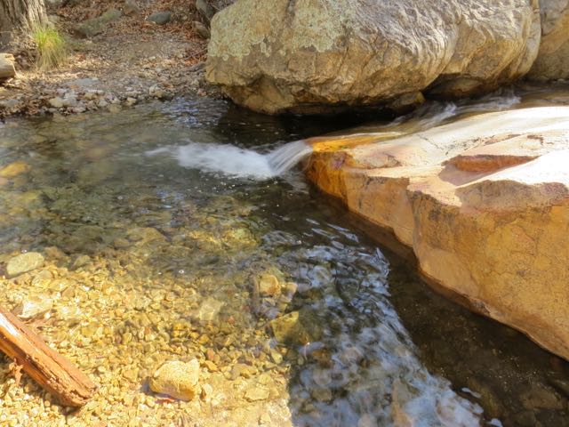 Madera Creek over stones