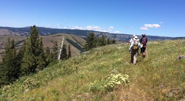 hiking on Umatilla Rim