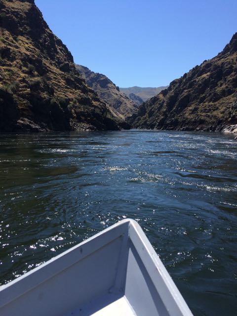 Lower Salmon scenic with dory