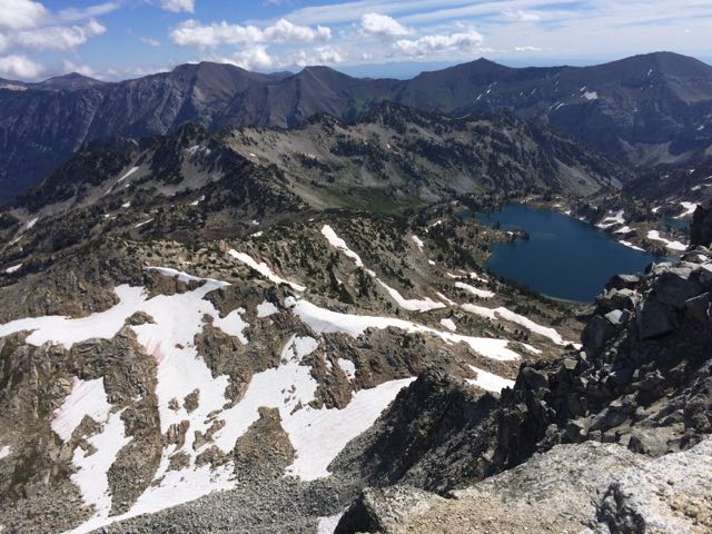 view from top Eagle Cap