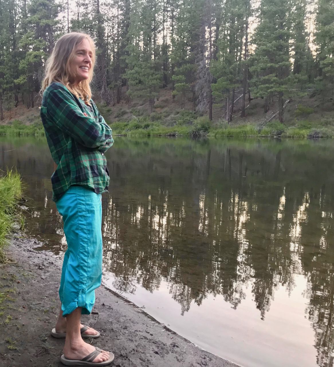 Marina listening to a kingfisher